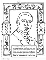 Garrett Morgan Coloring Page