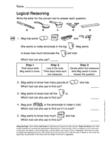 Logical Reasoning (Gr. 1): Word Problems