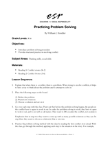 Practicing Problem Solving Printable