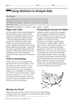 Using Statistics to Analyze Data
